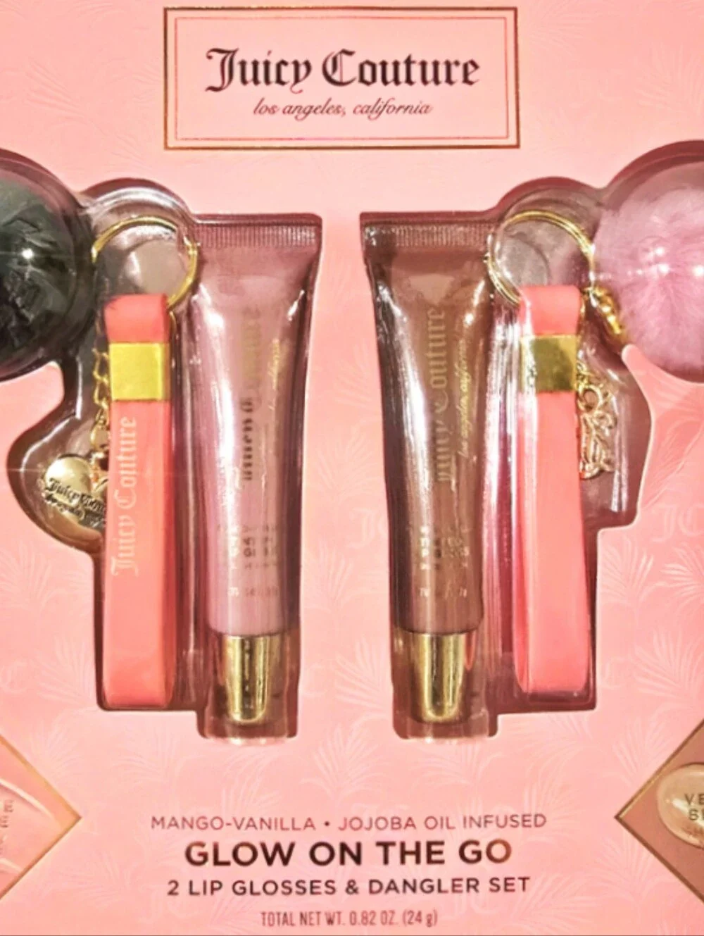 Juicy Couture Glow On The Go Lip Gloss & Dangler Set